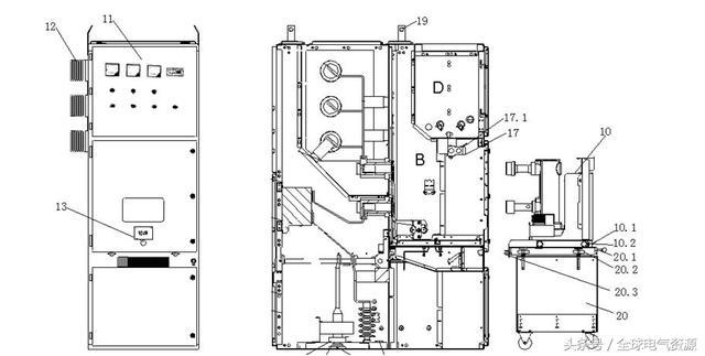 圖片和文本:高電壓開關(guān)柜結(jié)構(gòu)