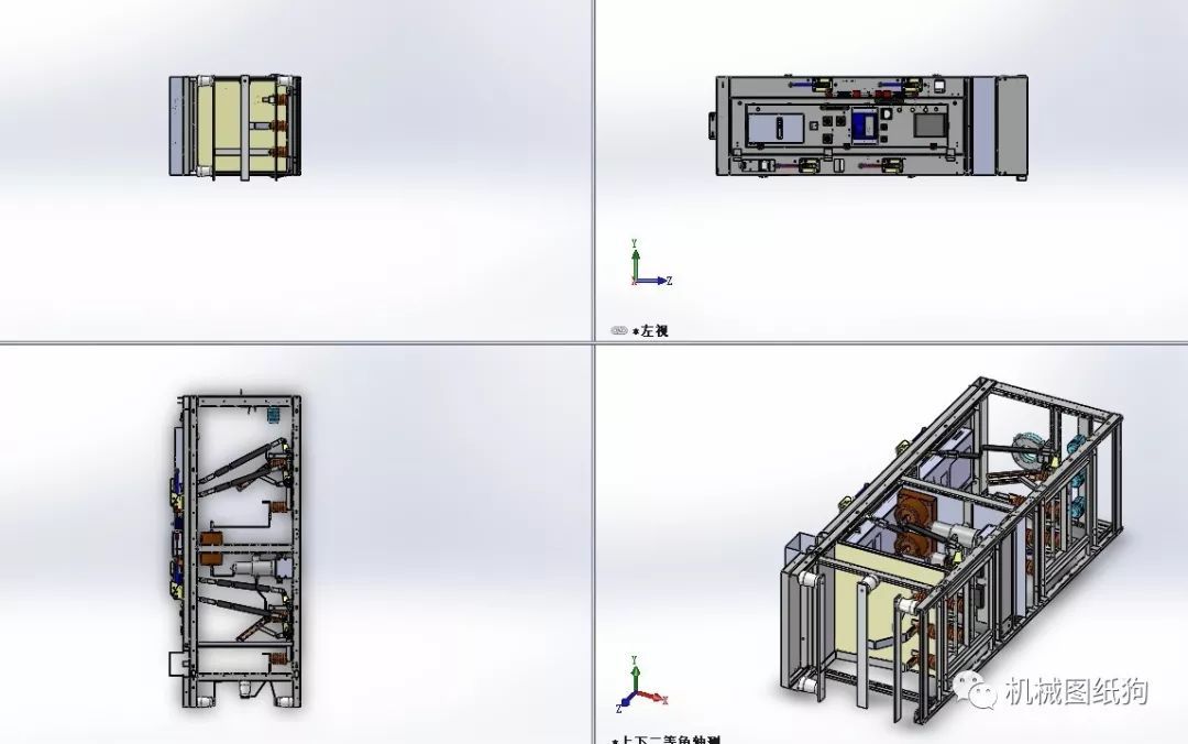 6-10KV電源開(kāi)關(guān)柜三維模型圖Solidworks設(shè)計(jì)