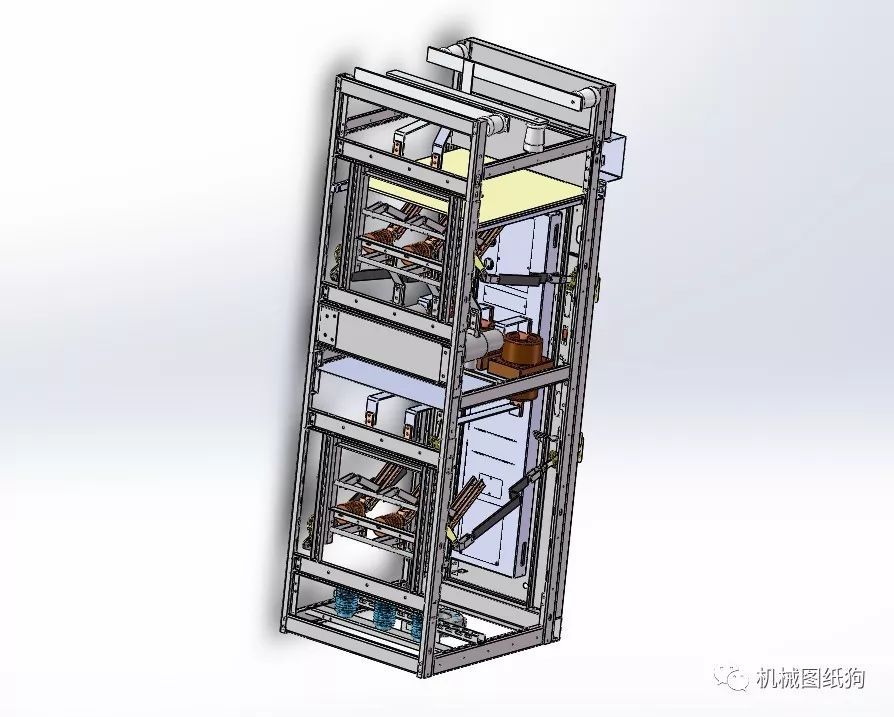 6-10KV電源開(kāi)關(guān)柜三維模型圖Solidworks設(shè)計(jì)