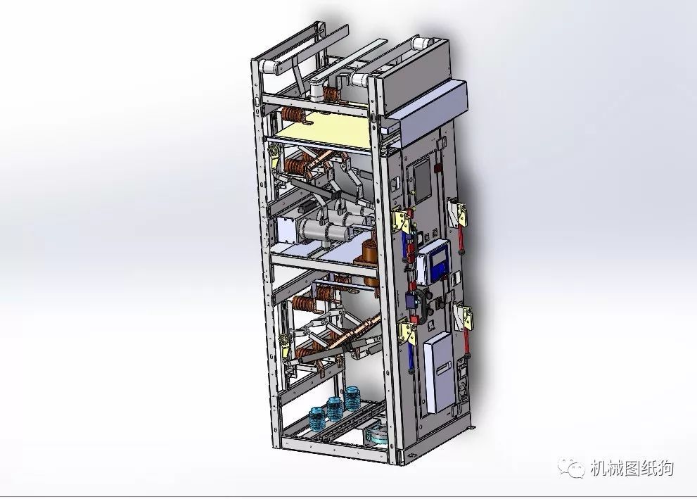 6-10KV電源開(kāi)關(guān)柜三維模型圖Solidworks設(shè)計(jì)