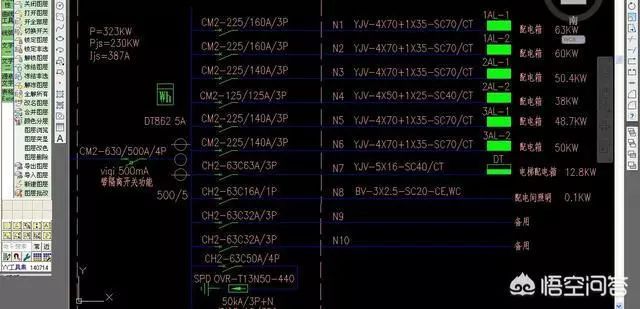 建筑工地的建筑電工老師傅教你如何理解建筑藍(lán)圖中的配電箱系統(tǒng)圖！